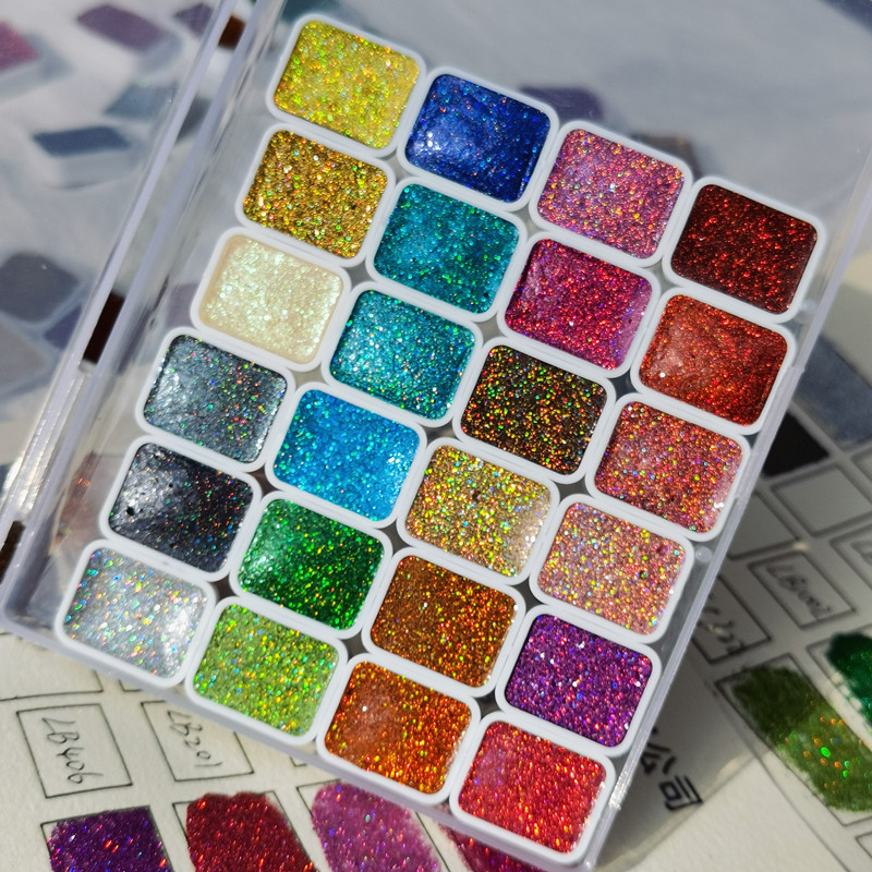 

Laser Solid Watercolor Paint 12 Colors 1ML Magic Color Line Painting Stroke Calligraphy Brush Nail Aquarelle Art Supplies