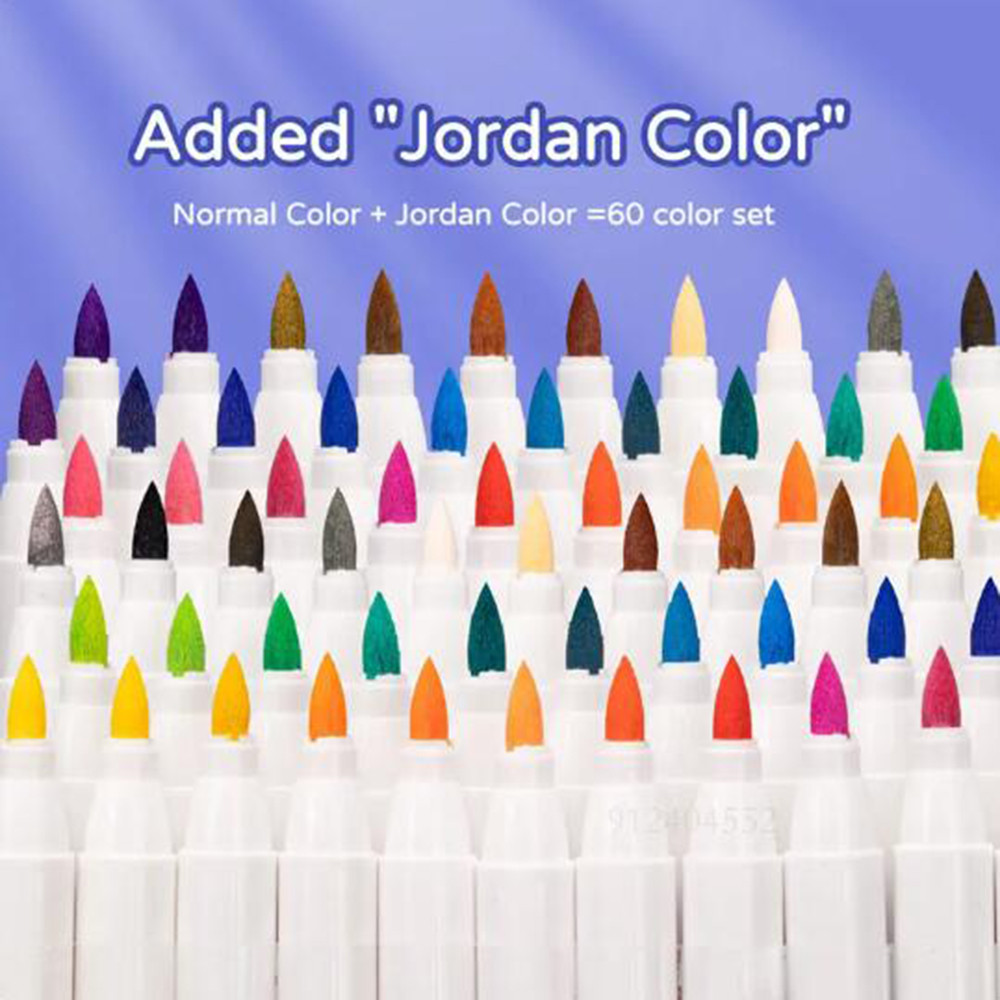 

60 Colors Artist Acrylic Paint Markers Brush Marker Pen for Rock Painting Glass Ceramic Fabric DIY Card Making Art Supplies