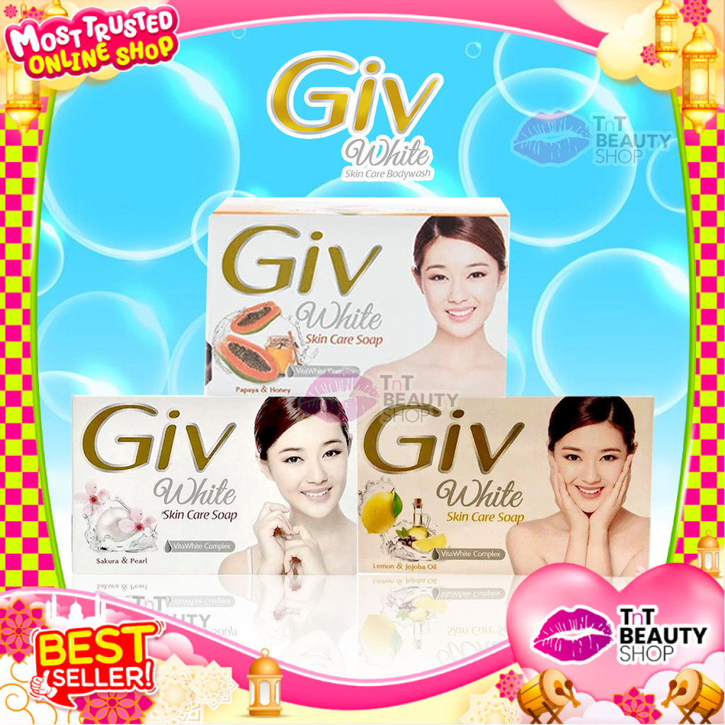 GIV WHITE SKIN CARE BAR SOAP - Sabun Mandi Batang GIV - GIV White Skin Care Soap 72 gr  | TnT Beauty