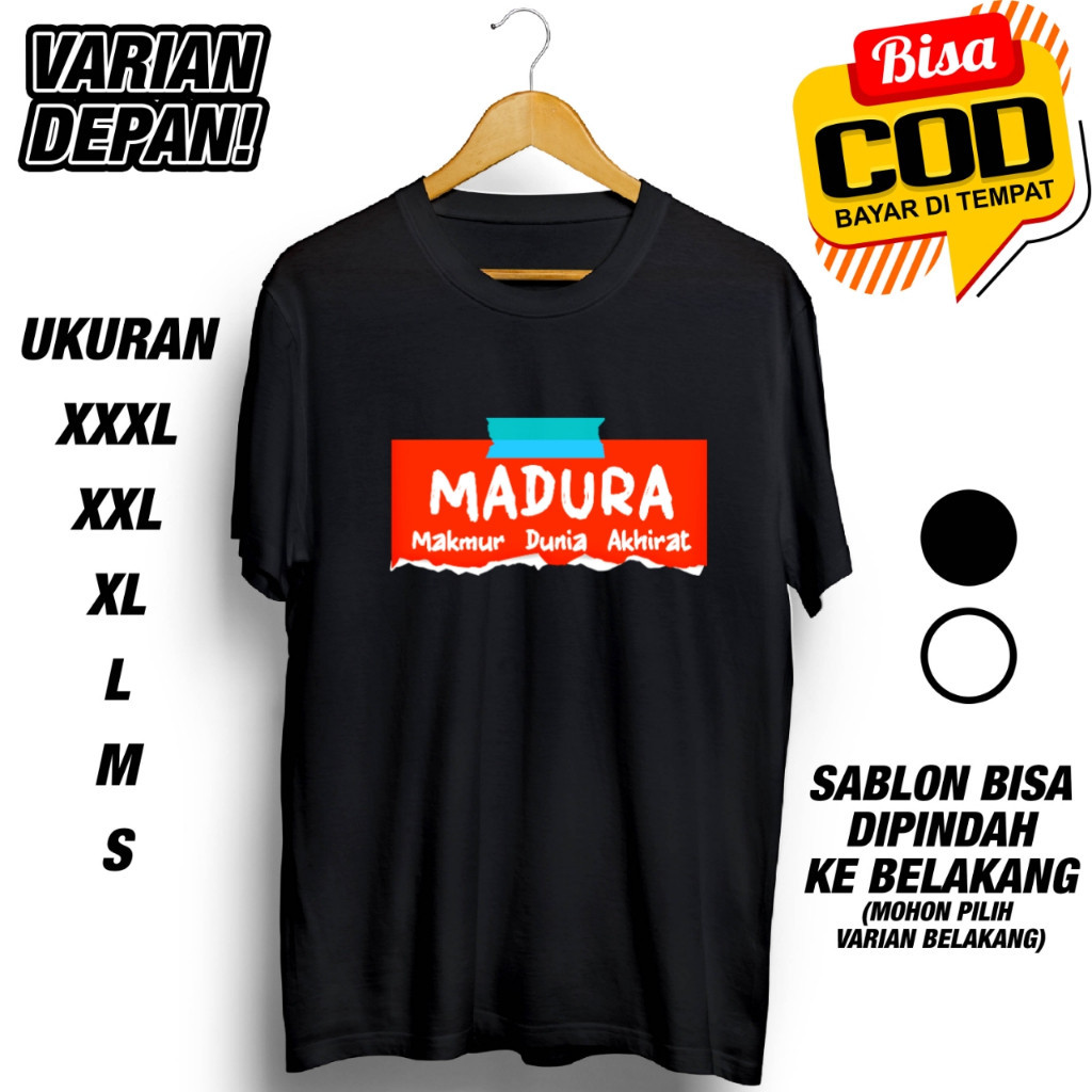 (01) KAOS MADURA MAKMUR DUNIA AKHIRAT NAMA KOTA SINGKATAN