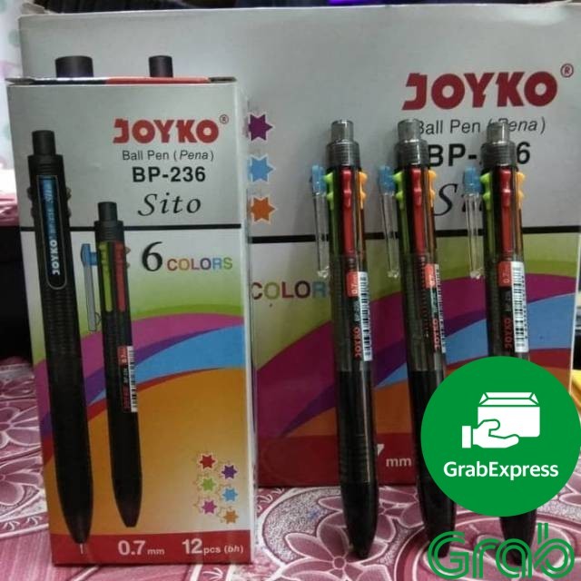 

[guinatk] / Pulpen warna pulpen 6 warna sito joyko LUSIN harga promo