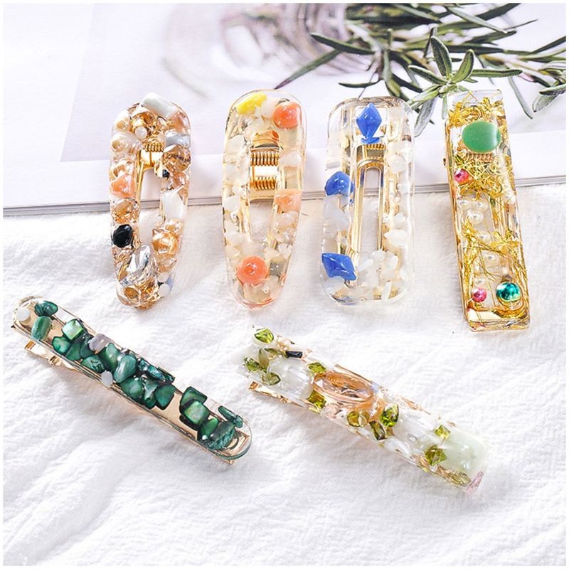 

Epoxy Resin Mold Hair Clips Barrettes Casting Silicone Mould Hair Pin Casting Resin Mold DIY Art Crafts Hairpin Casting