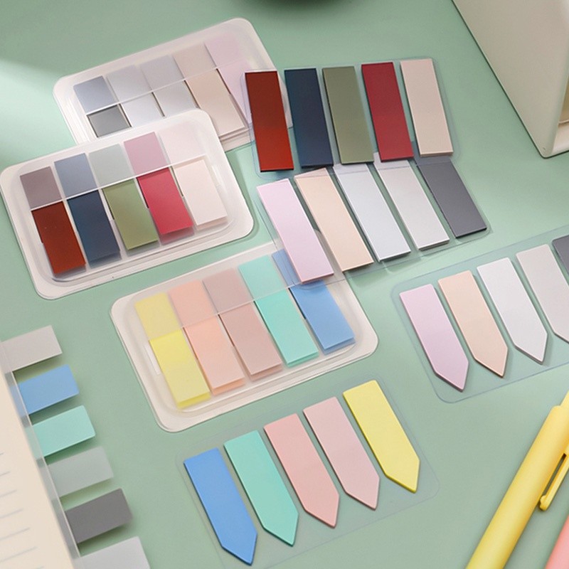 

100 Sheets Pure Color Label School Office Multicolor