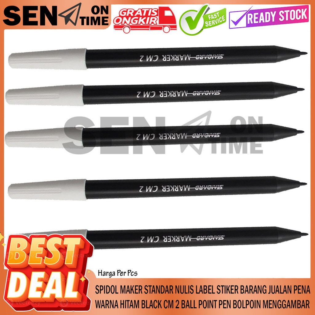 

Spidol Sepidol Maker Cm2 Warna Hitam Item Black Menulis Nama Menggambar Melukis Mewarnai Tinta Standar Standard Ballpoint Bolpoin Ball Point Buku Tebal Lancip Luncip Plastic Gambar Pen Pena Pulpen Mengoreksi Dokumen