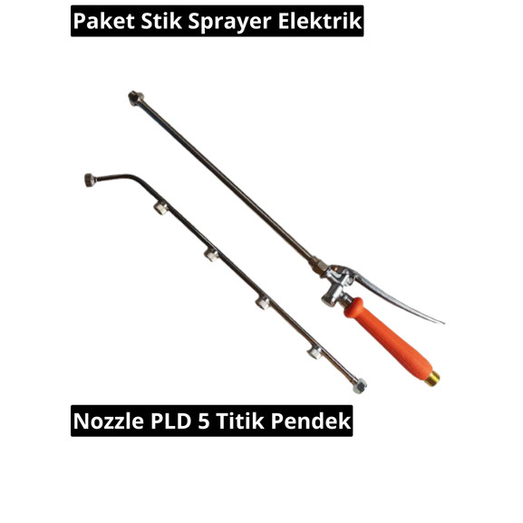 Paket Stik Premium Sprayer Elektrik Nozzle PLD 5 Titik Pendek Kabut Tebal Bagus
