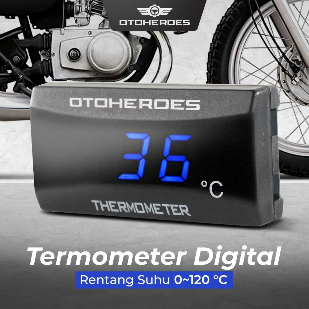 AShop Termometer Digital Pengukur Suhu Air Radiator Mesin