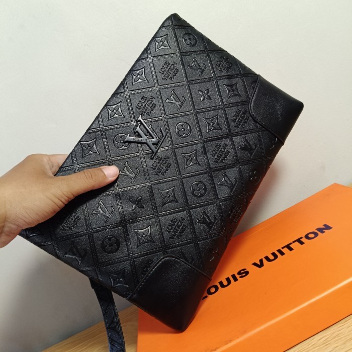 Clutch pria branded mewah tas tangan selempang wanita import tas pesta dompet kartu tas ipad FREE BO