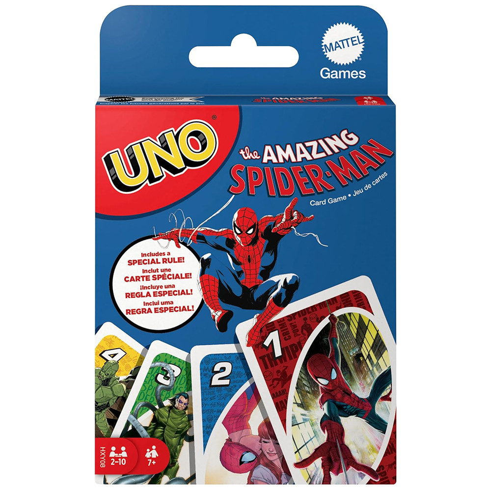 UNO FLIP UNO Spider-Man Card Board Game Anime Cartoon Figure Pattern Family Funny Entertainment uno 