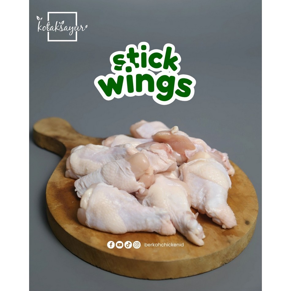 

BERKAH Ayam Negeri Sayap Pangkal Drumette Organik Beku 500gr