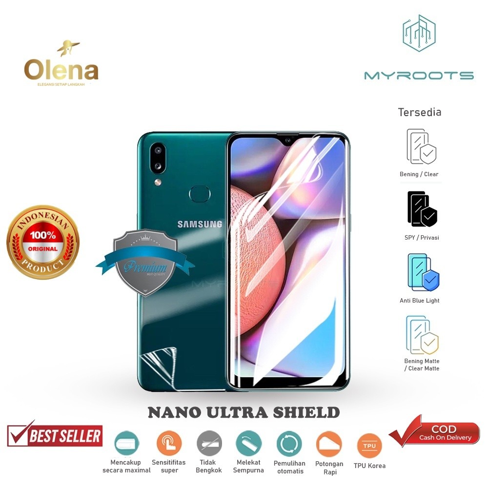 Anti Gores Pelindung Samsung A01 - A10 - A10S - anti gores jelly - anti shock Hydrogel Myroots