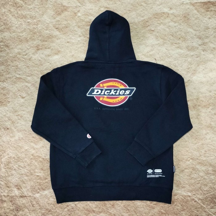 pullover hoodie DICKIES TAPAL KUDA X OUTDOOR PRODUCT collabs big logo jemper sweater navy size XL