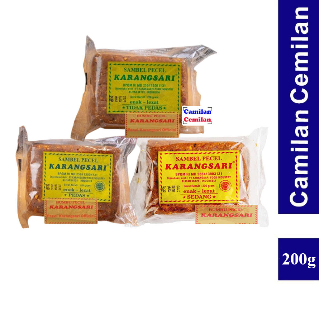 

Bumbu Pecel Karangsari Sambel Pecel khas Blitar 200 gr