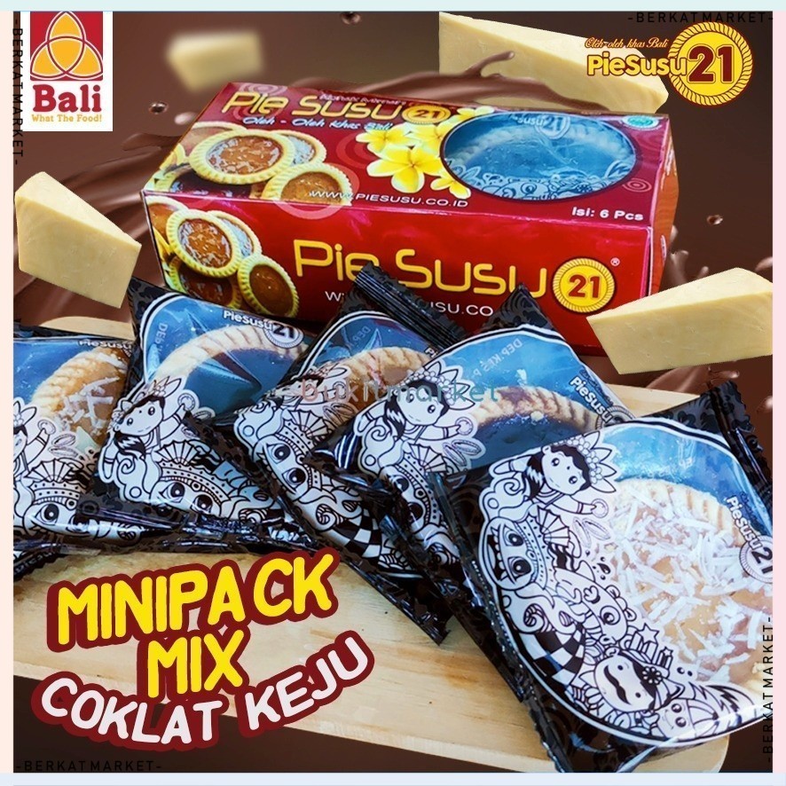 

Pie Susu 21 Bali Minipack Mix Cokelat Keju (6pcs)