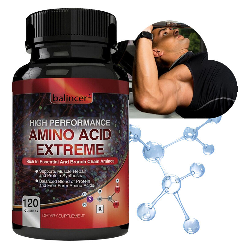 ORIGINAL Suplemen Asam Amino BCAA untuk Pria - Kapsul Asam Amino Rantai Cabang untuk mendukung