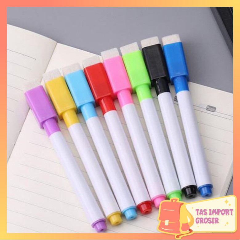 

Tas Import - - S5197 Spidol Penghapus / Whiteboard Marker / Spidol Anak Warna Warni / Wipe Clean Marker