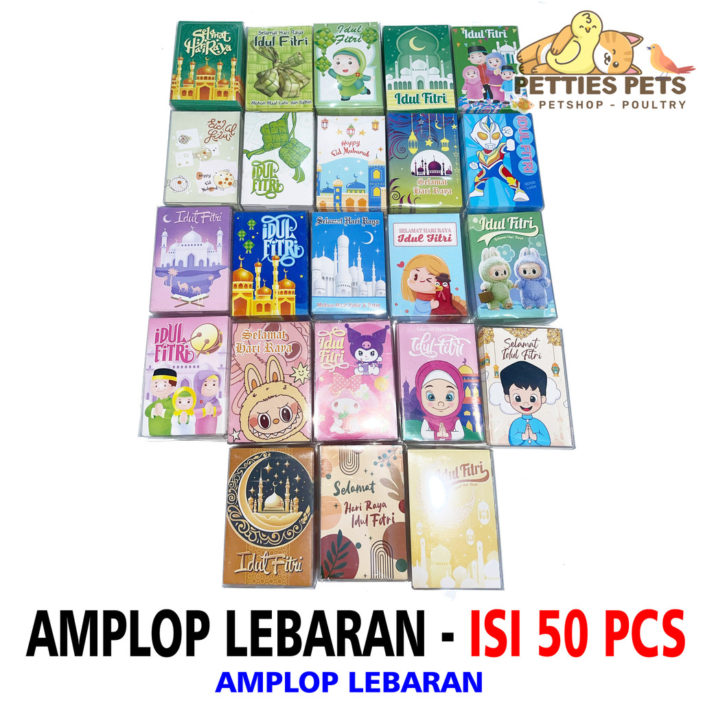 

PTS Grosir Amplop Angpao Lebaran Idul Fitri isi 50 lembar / Angpao THR Eid Mubarak