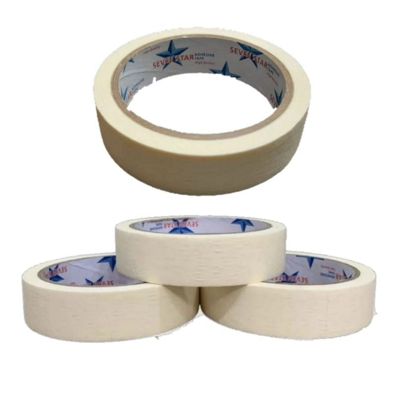 

Isolasi Kertas Seven Star 24Mm 20 Yard Masking Tape Lakban Kertas