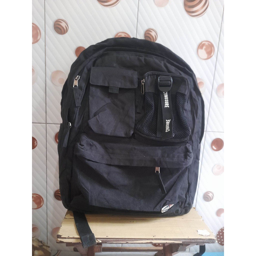 ransel hitam cynosure made in taiwan