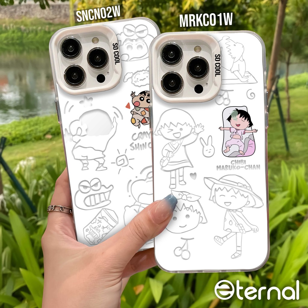 ETERNAL IMD SHINCHAN AND CHIBI MARUKO-CHAN CASE SAMSUNG A35 A34 A33 A32 A31 A30 A25 A24 A22 A21 A20S