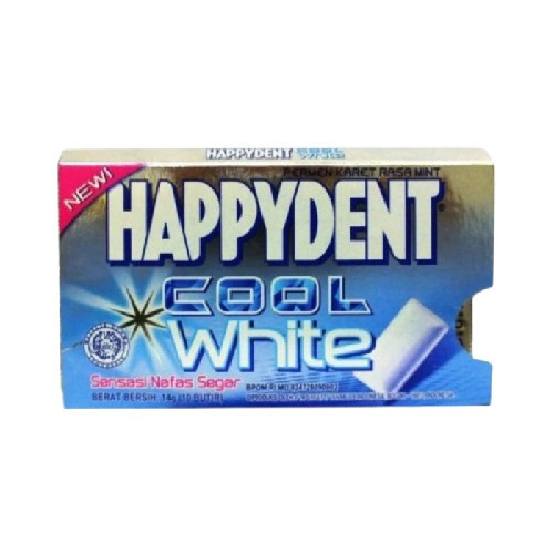 

HAPPYDENT BLISTER WHITE MINT 10'S