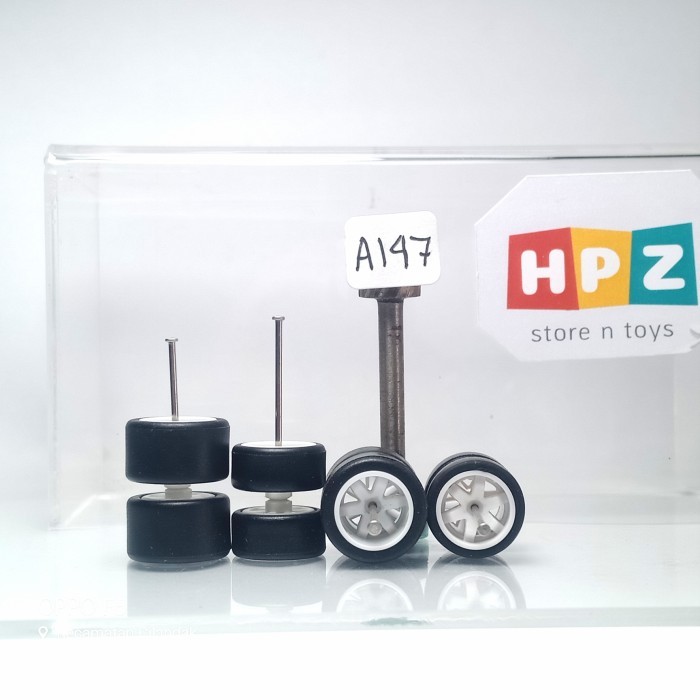 Ban Karet Hotwheels model TE37 white A147