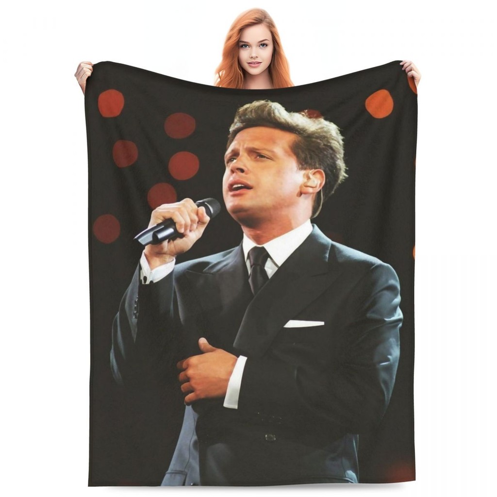 Warm Soft Blankets Travelling L-Luis Miguel Throw Blanket Mexican Singer Flannel Bedspread Cou  Bed 