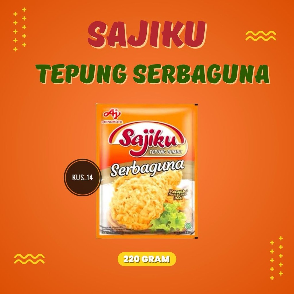

Sajiku Tepung Serbaguna 220 Gr / Tepung Bumbu