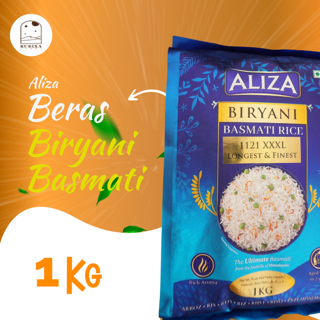 

Aliza Biryani Basmati Rice 1KG - Rich Aroma