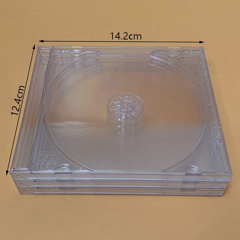 1PC Standard Single Disc Storage Box ,DVD Case, ReadStar CD Case 14.2×12.4×1.0CM Clear Plastic CD Je