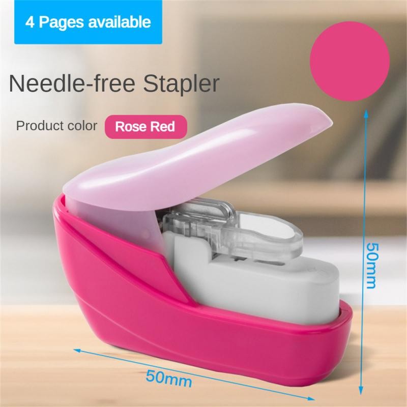 

Mini No Nails Easy Effortless Stapler book Stapling Stapler Without Staple Stapler Office Binding Supplies School Supplies