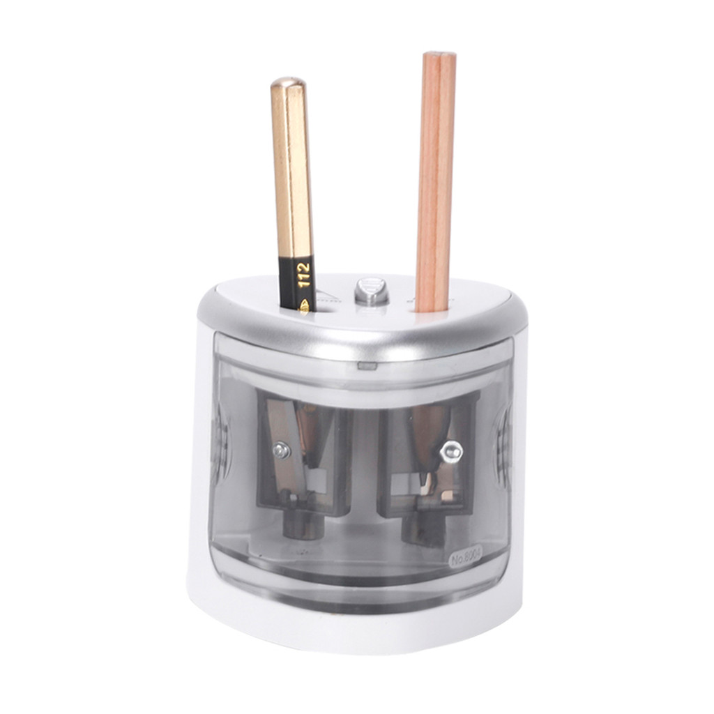

Multi-functional Automatic Electric Pencil Sharpener Battery Operated with 2 Holes(6-8mm / 9-12mm) for Home School Student
