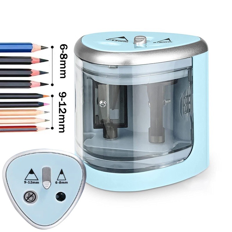 

Double Hole Electric Automatic Pencil Sharpener Switch Pencil Sharpener Electric Automatic Pencil Sharpener Stationery Supplies