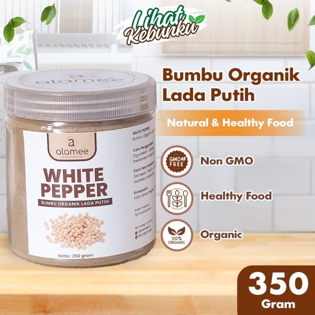 

ALAMEE Bubuk Lada Putih White Pepper Powder Merica Whitepepper Bumbu Dapur Instan Tanpa Campuran LIHAT KEBUNKU