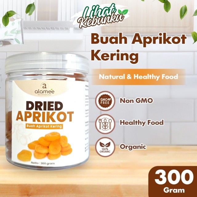 

ALAMEE Aprikot Kering Buah Aprikot Dried Fruit Cemilan 300gr LIHAT KEBUNKU