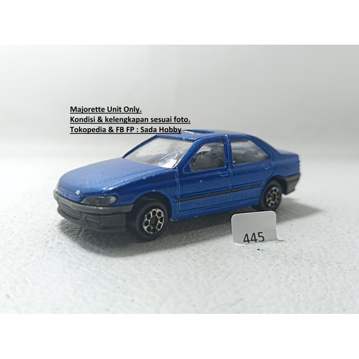 Diecast Majorette Peugeot 406 Sedan Biru Loose