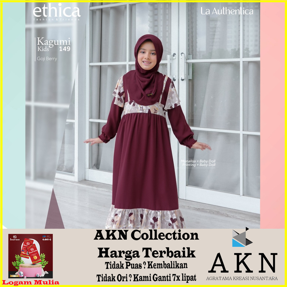 Ethica Gamis Anak Perempuan Kagumi Kids 149 Gamis Anak Terbaru
