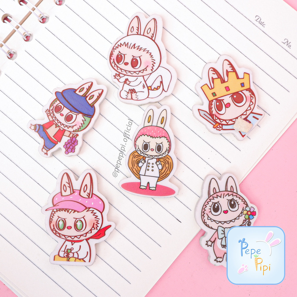 

Penghapus 2D Labubu Er-1717 Eraser Hapusan Gepeng Pembersih Pensil Pipih Setip Stip