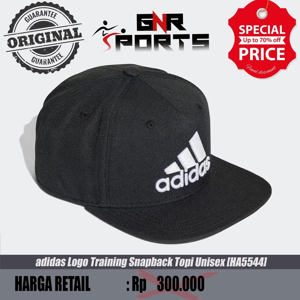 Cap adidas Logo Training Snapback Topi Unisex [HA5544] Original 100%