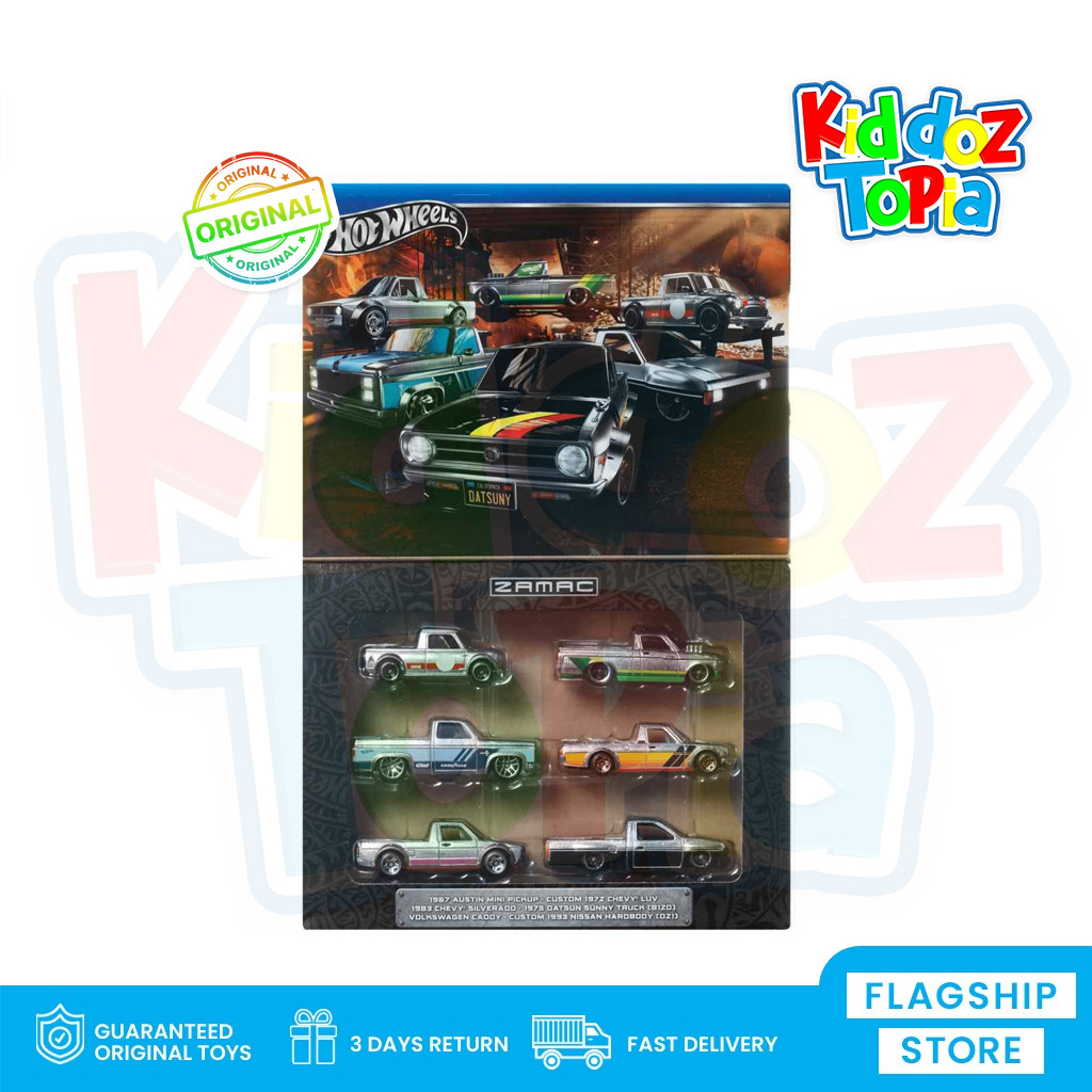 Hot Wheels HOTWHEELS ZAMAC Truck 6 Pack Box Set HRX57 GLC