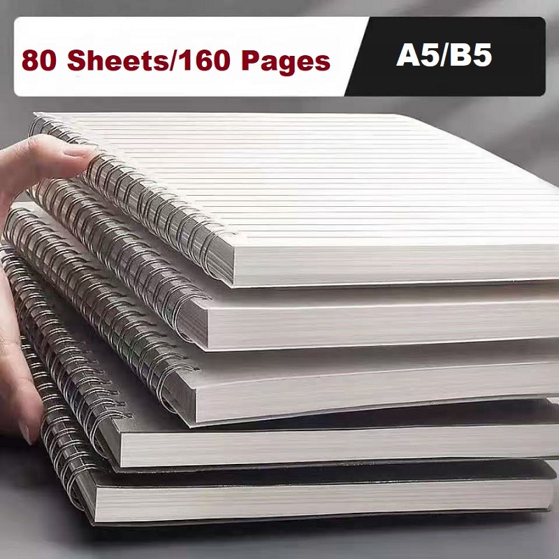 

160Pages A5/B5 Notebook Sketchbook Lined Blank Grid Paper Painting Diary Drawing Painting Graffiti Office School Stationery