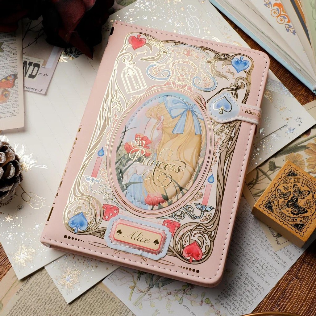 

Retro Gothic Notebook Colorful Inner Pages Diary Exquisite Ledger Book For Girls Simple Ins Style Ledger Book Writing Supplies