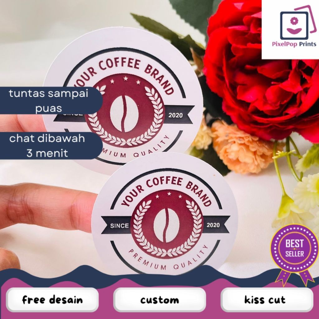 

Opikapip Cetak Label Murah Edisi Coffe Stiker Produk Kemasan Botol Cup Coffee Kopi Uk.Kecil