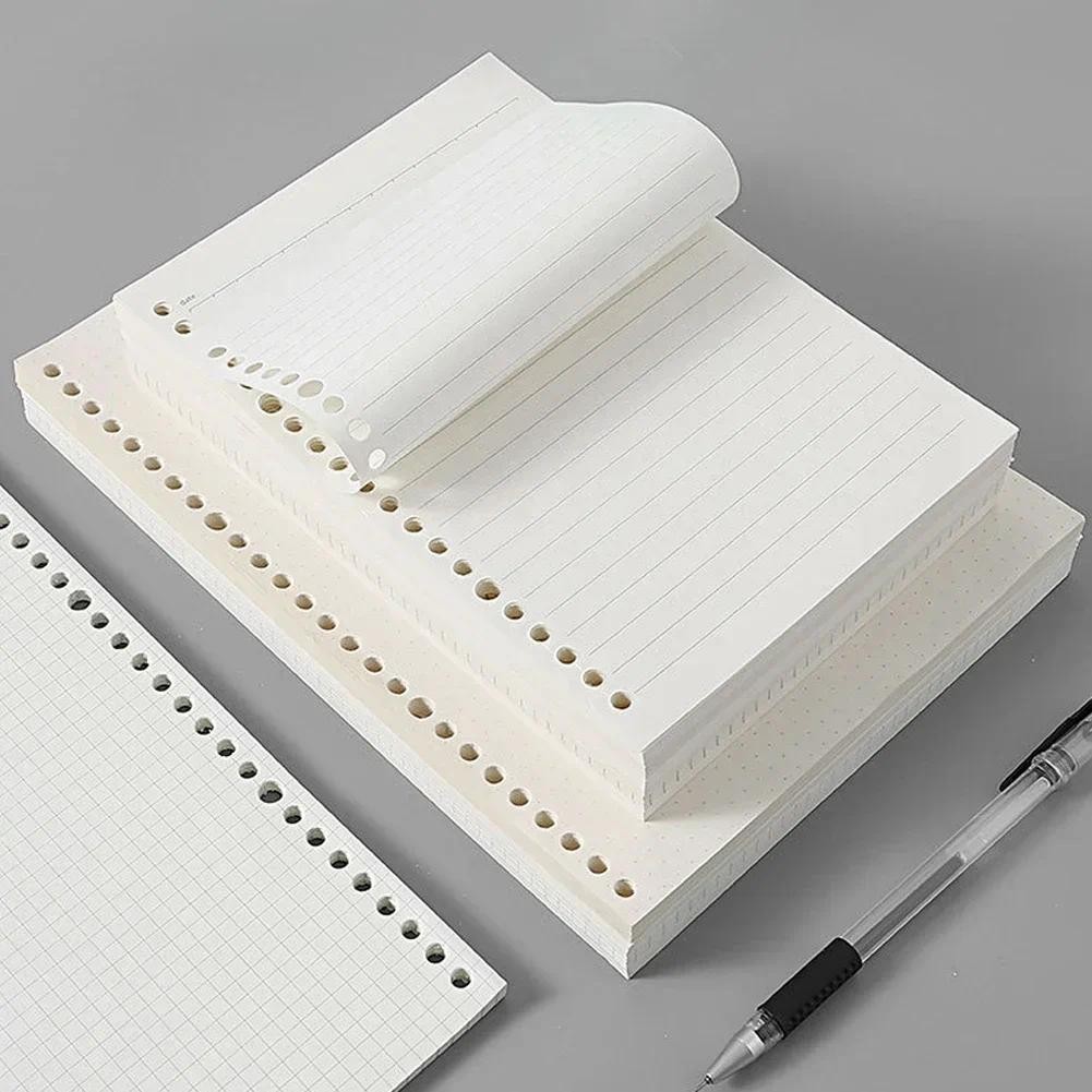 

A6/A5 Loose Leaf Notebook Refill 60 Sheets Spiral Binder Inner Page Grid Blank Line Diary Agenda Planner School Office Supplies