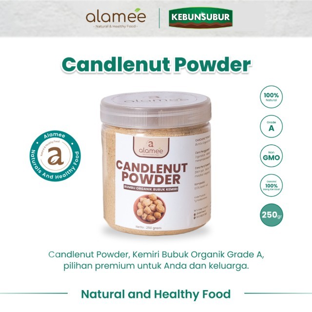 

ALAMEE Kemiri Bubuk Bumbu Dapur Organik Candlenut Powder Masak Murni Asli Seasoning Kebunsubur kebunsubur Kebunsubur