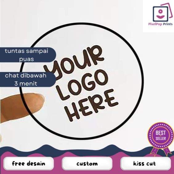

Opikapip Print & Cut Sticker Transparent A3+ Cetak Kiss Cut Stiker Label Bening Transparan Bandung