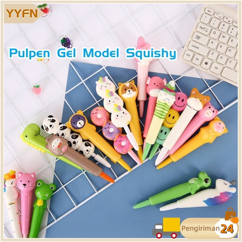 

Ready Pulpen Gel Model Squishy / Alat Tulis Ballpoint Pen Karakter Lucu Mainan Anak