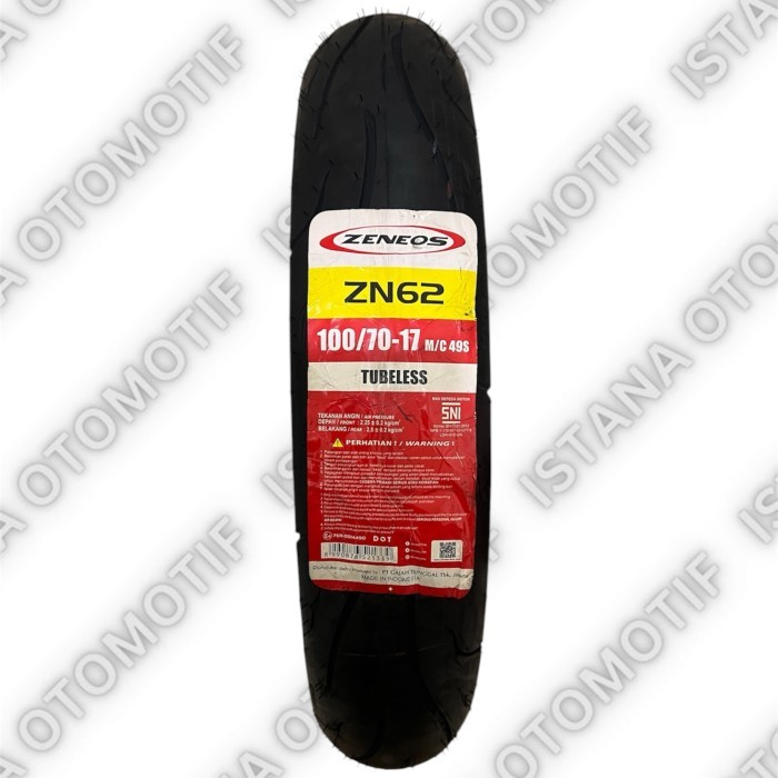 BAN TUBELESS ZENEOS ZN62 100/70-17
