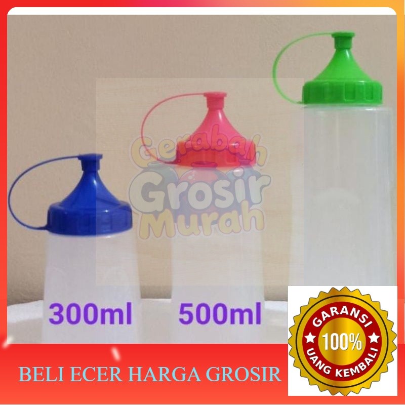 ecer grosir Botol Kecap Dan Saus Bahan Plastik 350ml 500ml 850ml grosir murah gerabah