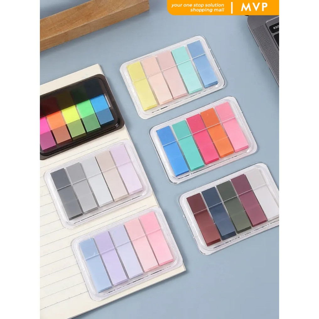 

MVP Sticky Note Penanda Buku Penanda Indeks Tahan Air Sticky Notes Aesthetic