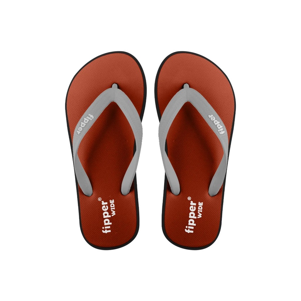 Sandal Fipper WIDE MAROON black GREY